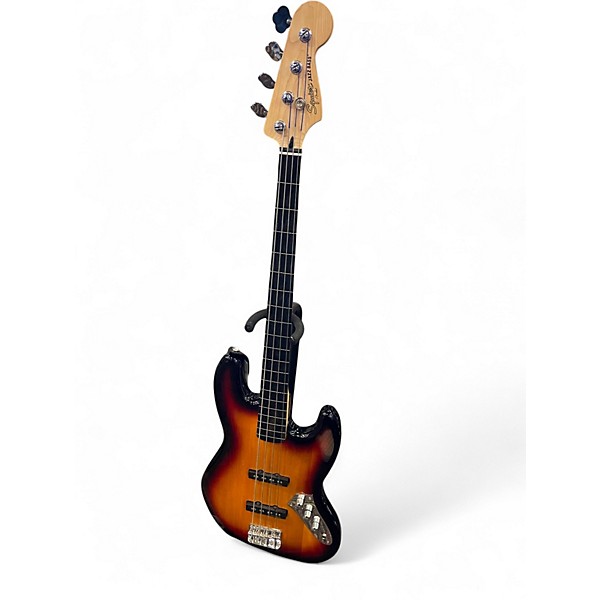 Used Squier Vintage Modified Jazz Bass 3 Color Sunburst Electric Bass Guitar