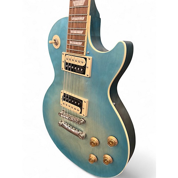 Used Epiphone Les Paul Traditional Pro IV Blue Burst Solid Body Electric Guitar