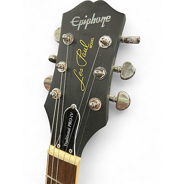 Used Epiphone Les Paul Traditional Pro IV Blue Burst Solid Body Electric Guitar