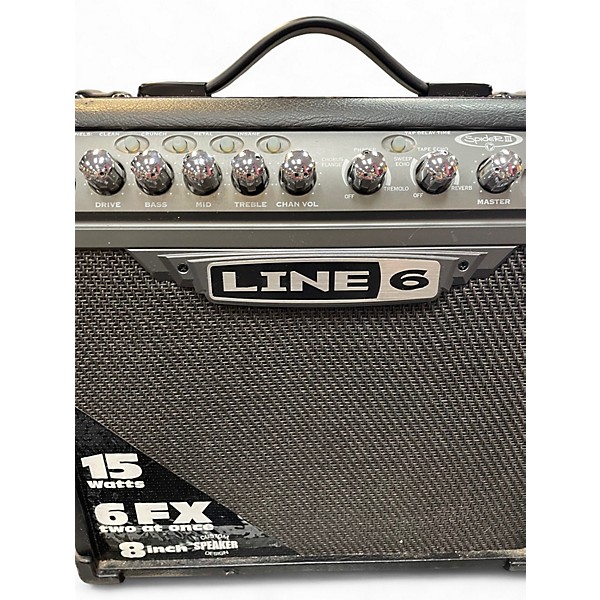 Used Line 6 Spider IV 15W 1X8 Guitar Combo Amp