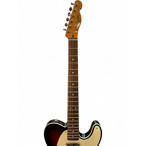 Used Squier Telecaster Custom 3 Tone Sunburst Solid Body Electric Guitar