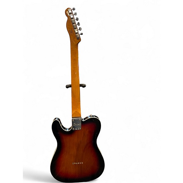Used Squier Telecaster Custom 3 Tone Sunburst Solid Body Electric Guitar