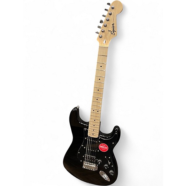Used Squier BULLET 2015 LIMITED EDITION BLACK Solid Body Electric Guitar