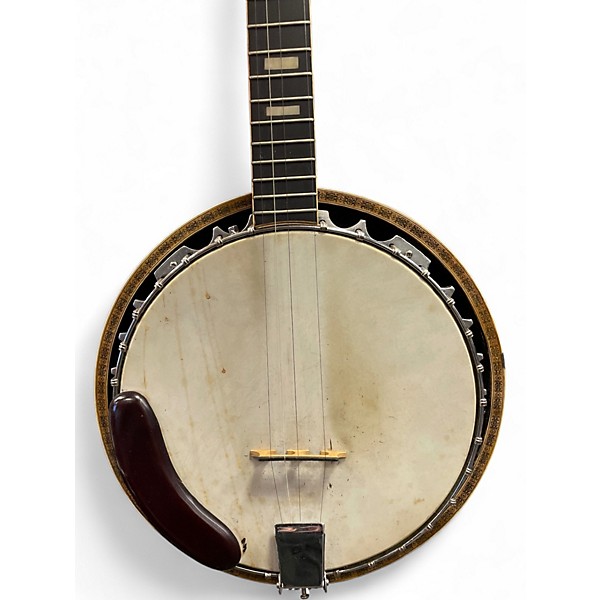Vintage 1980s Kay Import Banjo Natural Banjo