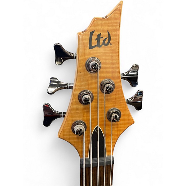Used ESP LTD B205SM 5 String Natural Electric Bass Guitar