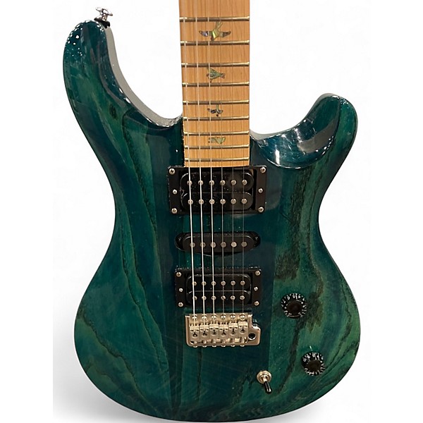 Used PRS SE Swamp Ash Special IRI BLUE Solid Body Electric Guitar