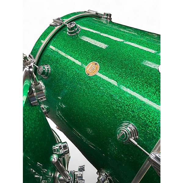 Used DW 3 Piece Collector's Series Emerald Sparkle Drum Kit