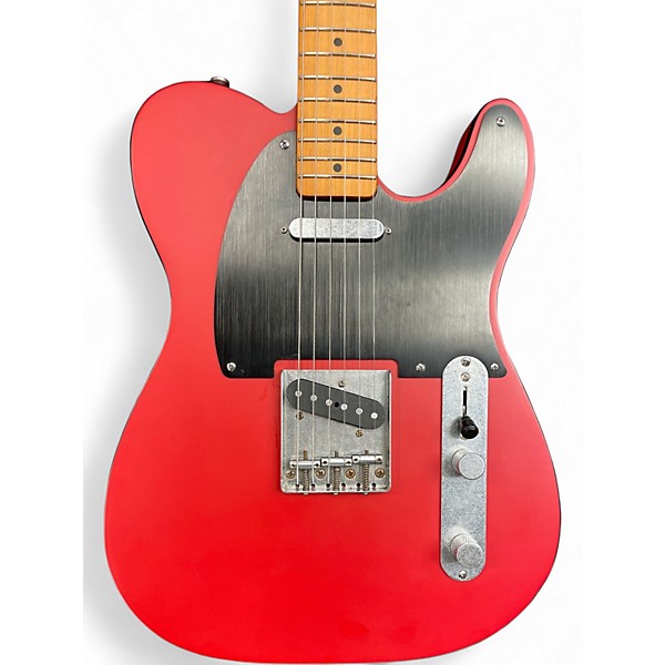 Used Squier 40th anniversary telecaster satin Dakota red Solid Body Electric Guitar
