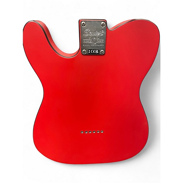 Used Squier 40th anniversary telecaster satin Dakota red Solid Body Electric Guitar