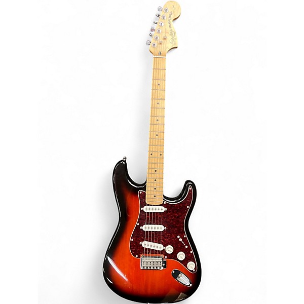Used Squier Standard Stratocaster Vintage Sunburst Solid Body Electric Guitar