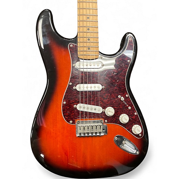 Used Squier Standard Stratocaster Vintage Sunburst Solid Body Electric Guitar