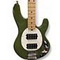 Used Sterling by Music Man  stingray  Green Electric Bass Guitar