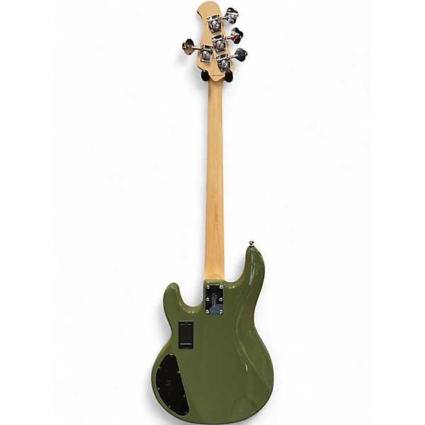 Used Sterling by Music Man  stingray  Green Electric Bass Guitar