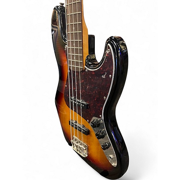 Used Squier JAZZ BASS 2 Color Sunburst Electric Bass Guitar