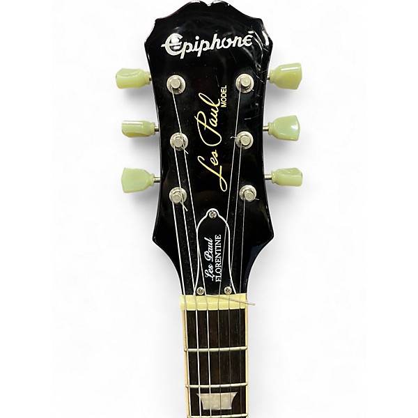 Used Epiphone Les Paul Standard Florentine Pro Candy Apple Red Hollow Body Electric Guitar