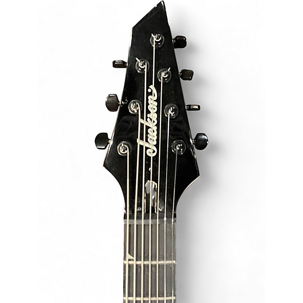 Used Jackson JS22-7 Dinky 7 String Black Solid Body Electric Guitar
