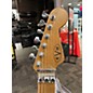 Used EVH Striped Series Frankie Red with Black and White Stripes Solid Body Electric Guitar