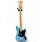 Used Squier Bronco Blue Electric Bass Guitar thumbnail