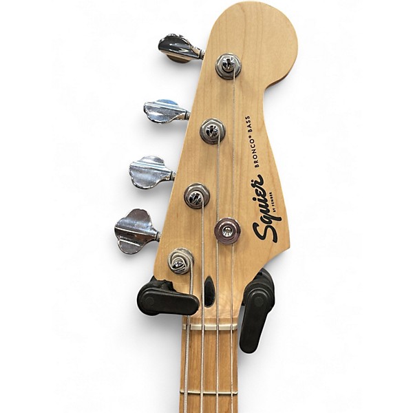 Used Squier Bronco Blue Electric Bass Guitar