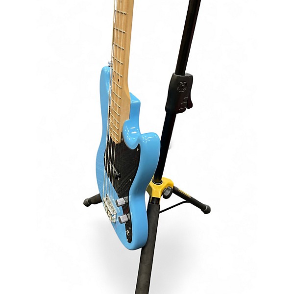 Used Squier Bronco Blue Electric Bass Guitar