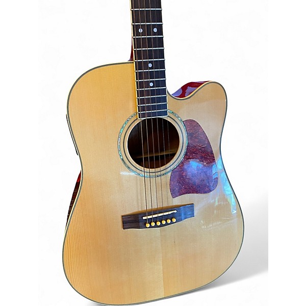 Used Ibanez AW100CE Natural Acoustic Electric Guitar