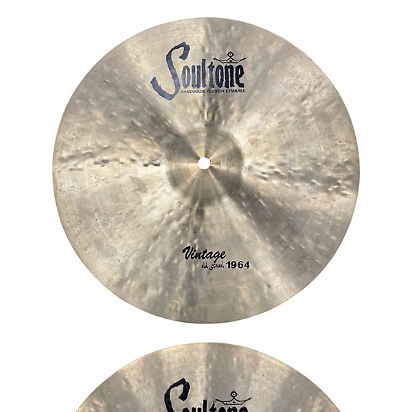 Used Soultone 15in Vintage Old School 1964 Hi Hat Pair Cymbal