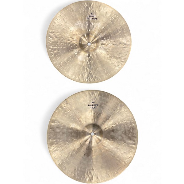 Used Soultone 15in Vintage Old School 1964 Hi Hat Pair Cymbal