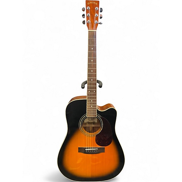 Used Zager ZAD 50CE/VS Tobacco Sunburst Acoustic Guitar