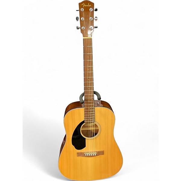 Used Fender CD60 Dreadnought Natural Acoustic Guitar