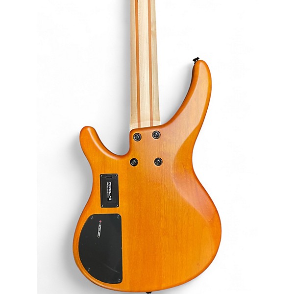 Used Yamaha TRBX605FM Amber Electric Bass Guitar
