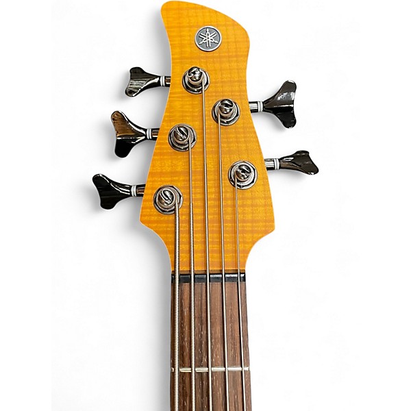 Used Yamaha TRBX605FM Amber Electric Bass Guitar