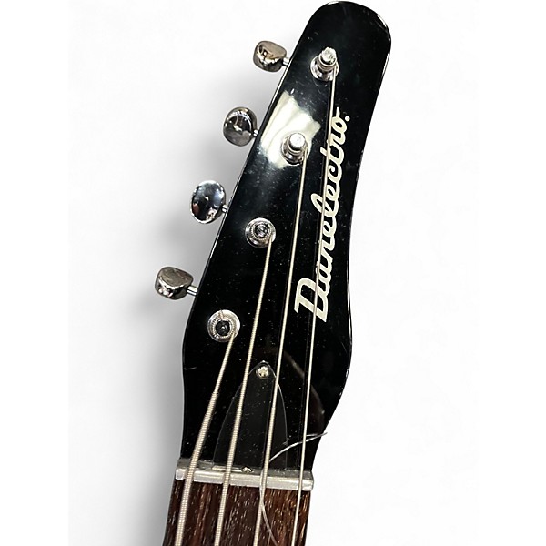 Used Danelectro d56 Black Electric Bass Guitar