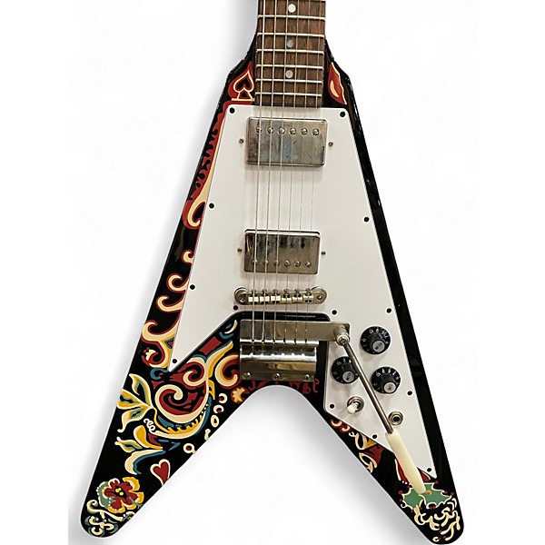 Used Epiphone JIMI HENDRIX "LOVE DROPS" Ebony Solid Body Electric Guitar