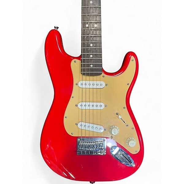 Used Squier Mini Affinity Stratocaster Torino Red Electric Guitar