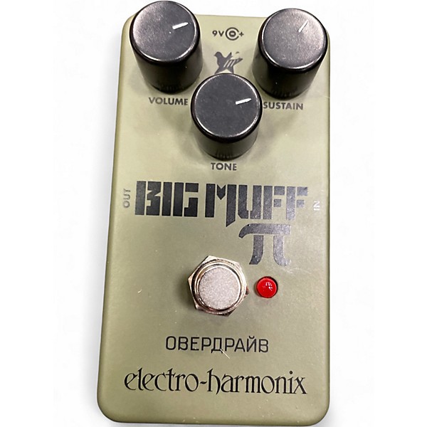 Used Electro-Harmonix Green Russian Big Muff Pi Fuzz Effect Pedal