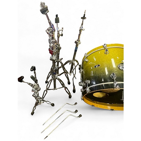 Used PDP by DW 5 Piece X7 Lemonburst Drum Kit