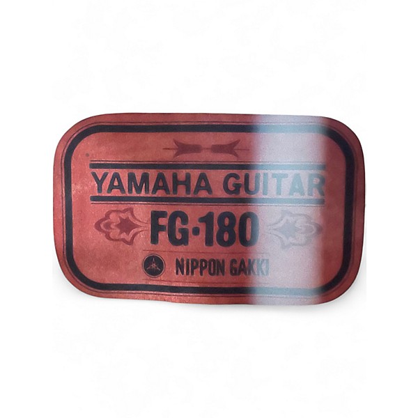 Used Yamaha FG180 Natural Acoustic Guitar