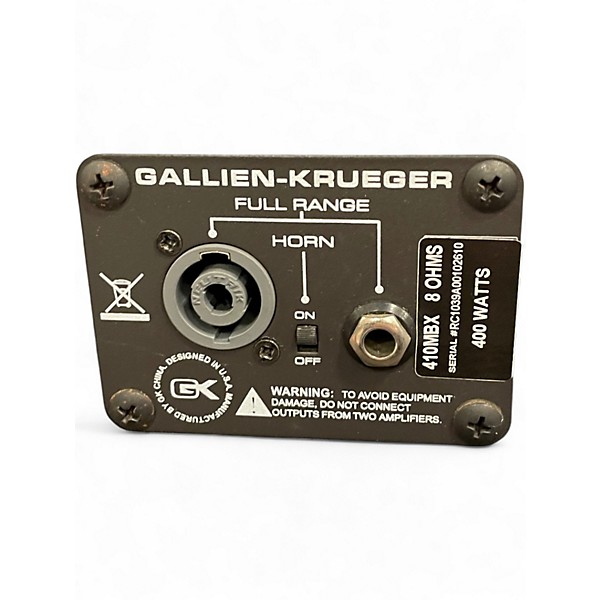 Used Gallien-Krueger 410MBX 400W 4x10 Bass Cabinet