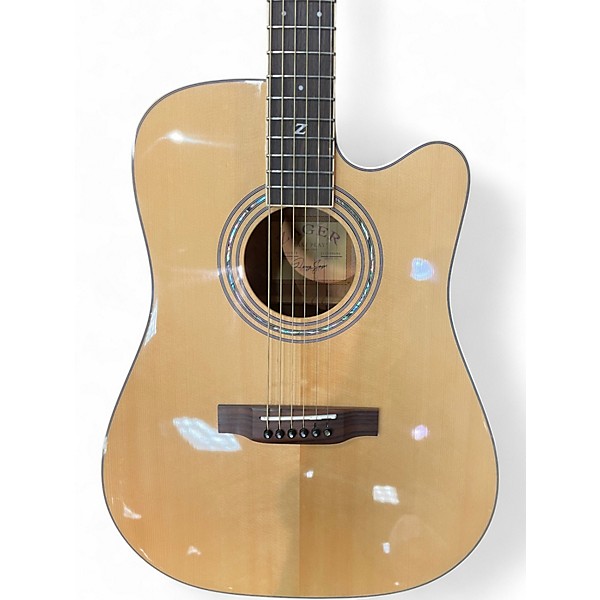 Used Zager 50CE-N Natural Acoustic Electric Guitar