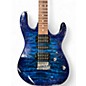 Used Ibanez GRX70QA Blue Solid Body Electric Guitar