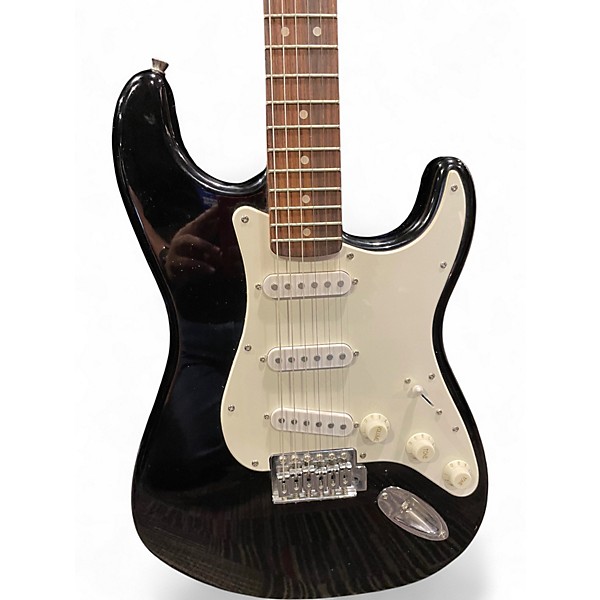 Used Squier STARCASTER STRATOCASTER Black Solid Body Electric Guitar