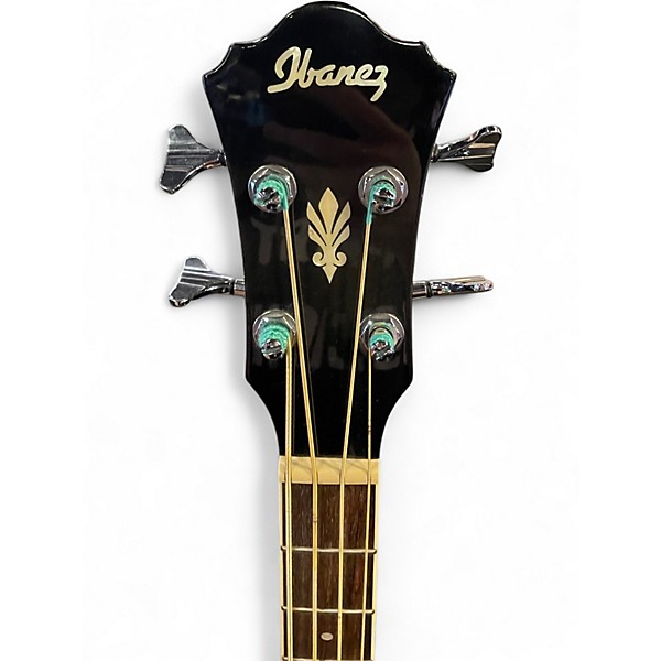 Used Ibanez AEB20E-TKS Black Acoustic Bass Guitar