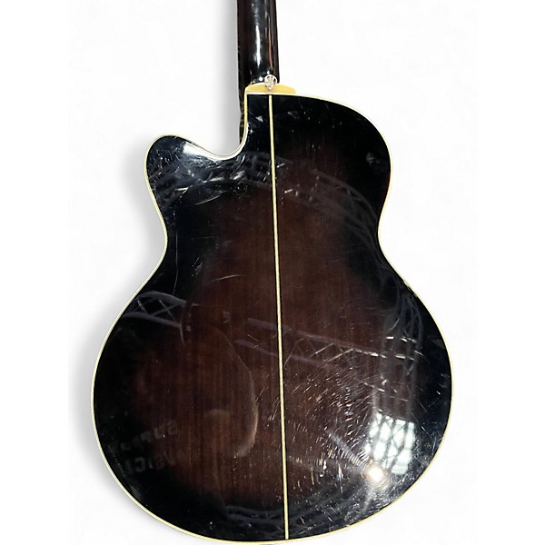Used Ibanez AEB20E-TKS Black Acoustic Bass Guitar
