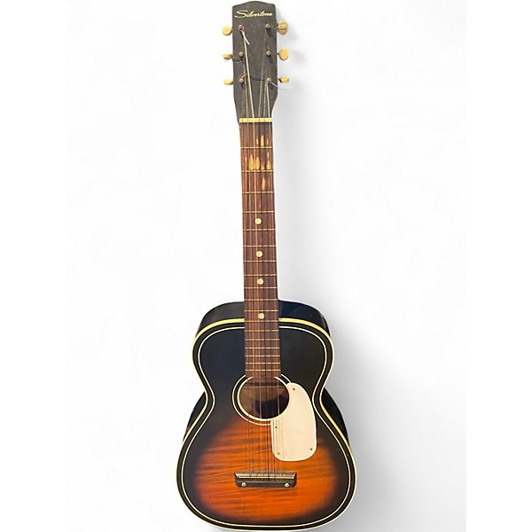 Used Silvertone S65 2 Color Sunburst Acoustic Guitar