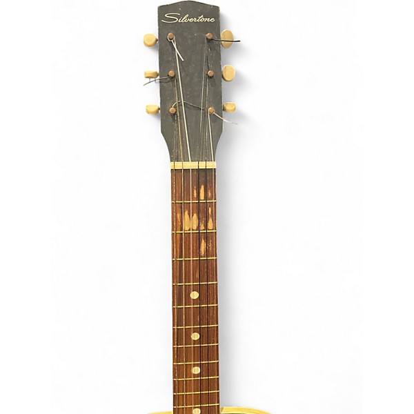 Used Silvertone S65 2 Color Sunburst Acoustic Guitar