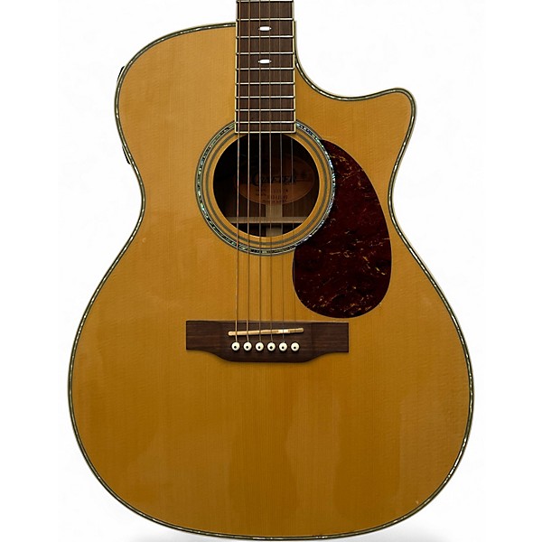 Used Crafter Guitars TC035 Natural Acoustic Electric Guitar