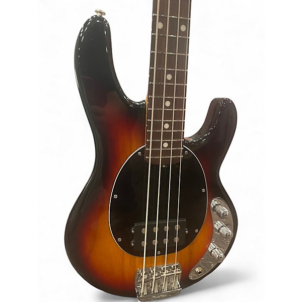 Used Ernie Ball Music Man stingray short scale 3 Color Sunburst Electric Bass Guitar