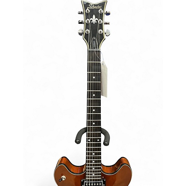 Used Schecter Guitar Research Corsair Brown Hollow Body Electric Guitar