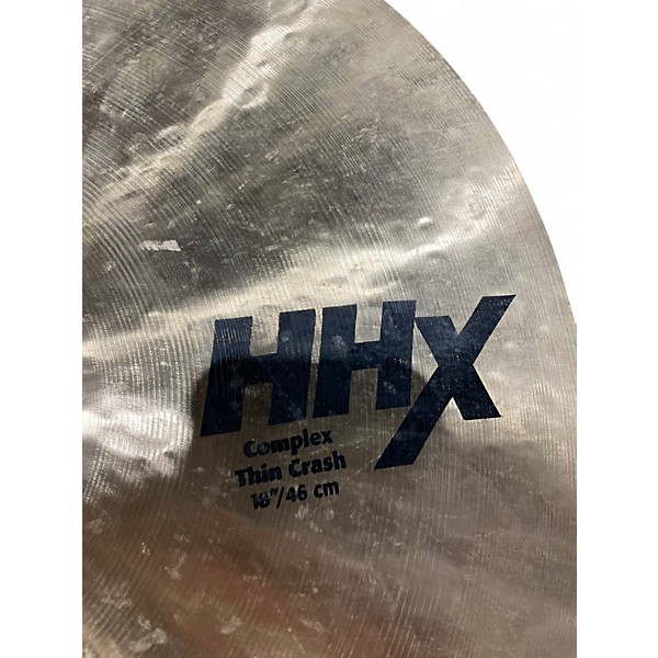 Used SABIAN 18in HHX Complex Thin Crash Cymbal