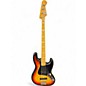 Vintage 1975 Fender Jazz Bass 3 Color Sunburst Electric Bass Guitar thumbnail